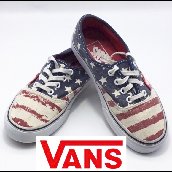 vans american flag shoes